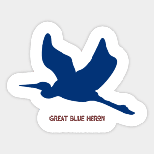 Great Blue Heron Sticker